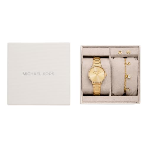 Michael Kors Pyper Gold Quartz Stainless Steel Watch MK7643SET
