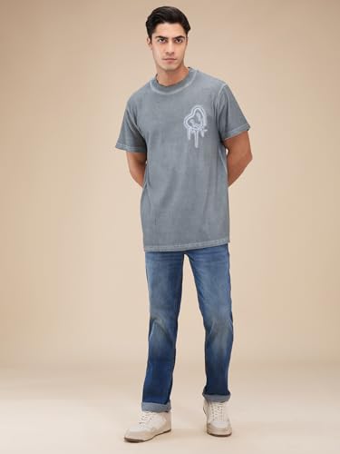 Being Human Blue Straight Fit Denims for Men Clothing
