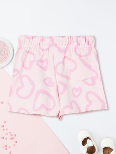 Max Girl's Bermuda Shorts (S225CKSH02_Baby Pink