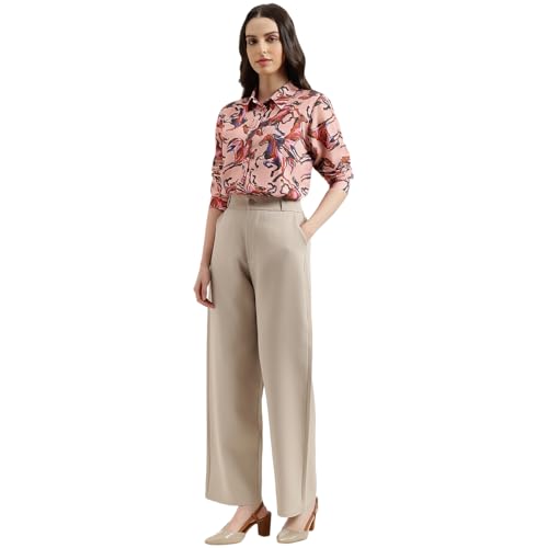 United Colors of Benetton Regular Fit Regular Collar Printed Shirt (Size: XL) - 26P5WVNTP308I904 Pink