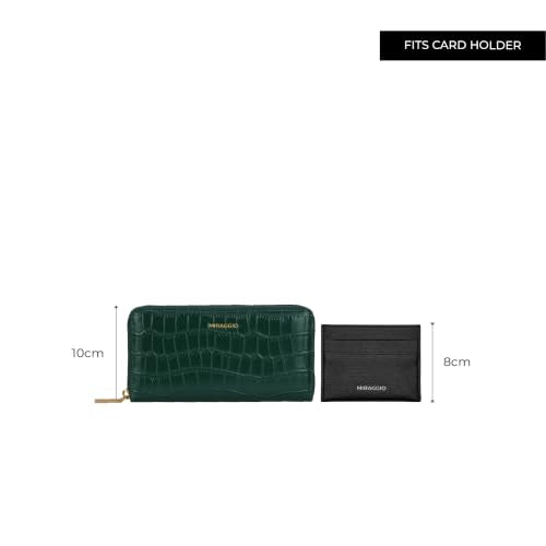 Miraggio Rumi Zip Around Wallet for Woman | 4 Compartment Women Wallet | Gift Items for Women