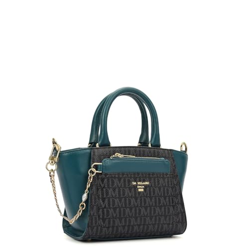 Da Milano Leather Sling Bag for Women - Black (Extra Small) (LSB-02617)