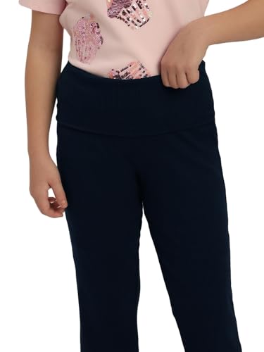 VERO MODA Girl Mid Rise Flared Navy Blue Pants