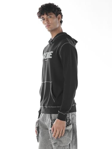 Jack & Jones Men Regular Fit Black Sweatshirt