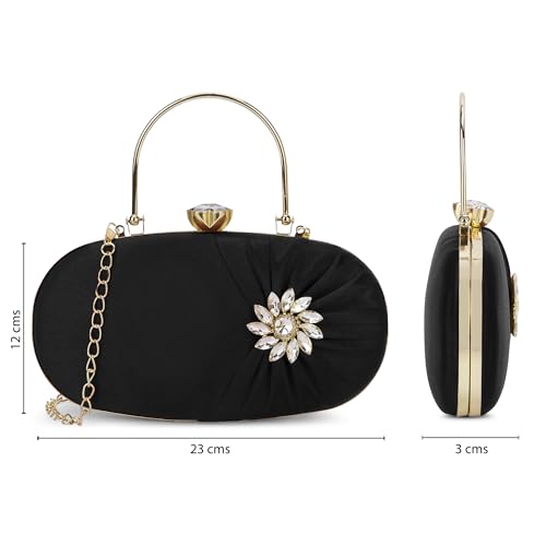 Lavie Women's Shaiz Oval Framed Clutch | Ladies purse | Gift For Girl, Women
