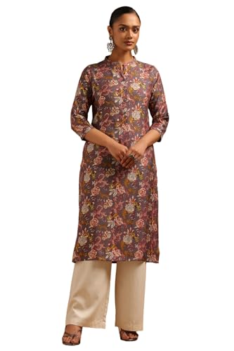 Soch Womens Purple Desert Storm Floral Kurta