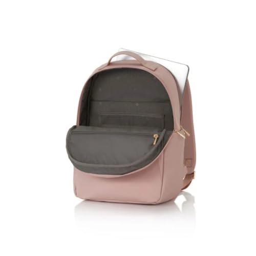 Samsonite Valerie Rdbp14.1 inch Laptop Compatibility Nylon Womens Backpack for Office in Rose Quartz, Pink Bag
