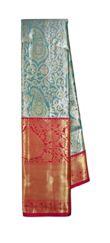VFCollections Women's Kanchipuram Silk Pattu Sarees With Blouse (VFC284-2)