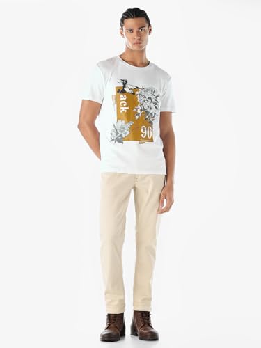 Jack & Jones Men's Regular Fit White Tshirt