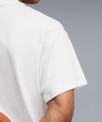 PUMA | Melo Alwayz On Men's Oversized Basketball Tee | White-Silver | L