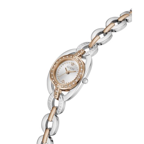GUESS Round 26mm Silver Dial Analog Women Watch - GW1082L5