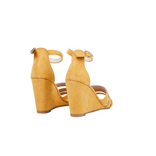 Max Women's Yellow Fashion Sandals-8 UK (41 EU) (AW19W461)