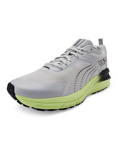 Puma, Unisex-Adult, Hypnotic Res, Cool Light Gray-Black-Yellow Alert, Sneaker, 10UK, (40221008)