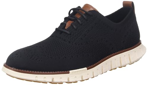 Cole Haan Men's Zg Remastered Stitchlite Oxford, Black/Ivory, 8.5 Wide