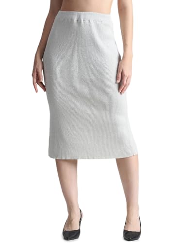 ONLY Cotton Blend Western Skirt White
