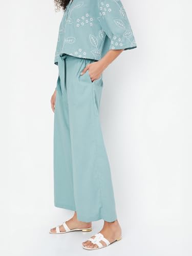 Max Women's Regular Pants (PZO51004C_Blue