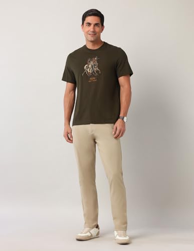 U.S. POLO ASSN. Denim Co. Men's Relaxed Fit T-Shirt (UDTSH2924_Olive