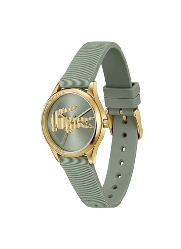 Lacoste Crocodelle Qtz Basic Green Round Dial Women's Watch | Green Silicone Material | Strap Watch - 2001481