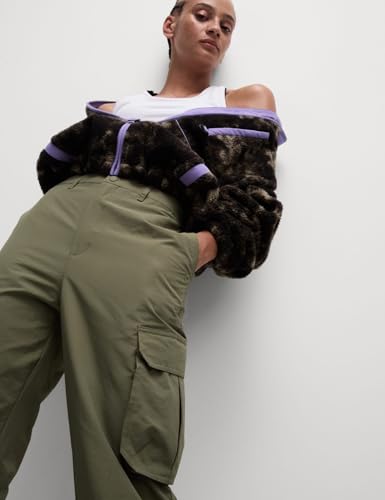 Marks & Spencer Stormwear™ Cargo Wide Leg Trousers Dark Khaki