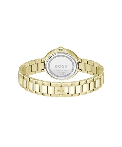 BOSS Sena Women's 34mm Stainless Steel Quartz Watch - Water Resistant up to 3ATM/30 Meters, Contemporary Design
