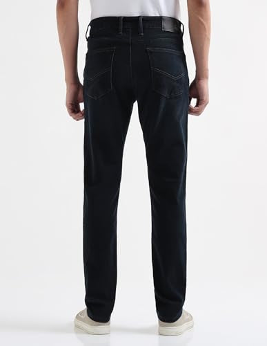 Arrow Newyork Men's Whiskered Soho Slim Tapered Fit Jeans