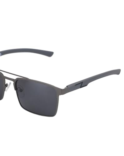 Carlton London Premium Metallic with Grey Toned & Polarised Lens Square Sunglass for men