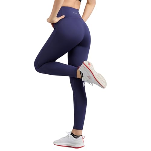 Skechers Women's Skinny Leggings (LG42-NVPR_Navy/Purple