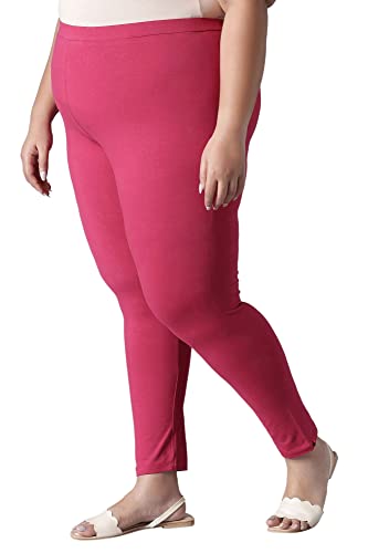 W for Woman Women's Skinny Tight (21AUW60105-216037_Dark Pink_WS)