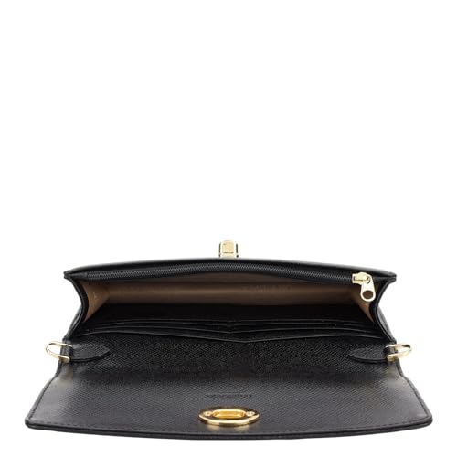 Da Milano Premium Leather Wallet for Women | Multi Compartment Travel Wallet - Black
