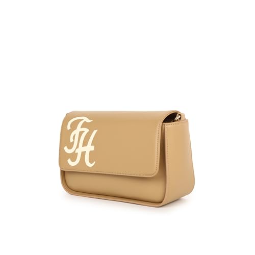 Tommy Hilfiger Logo Khaki Pu Sling Bag