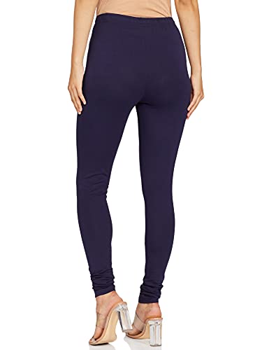 Max Women's Relaxed Fit Cotton Churidar Leggings (NOOSKC21NANAVY_Navy_XXL_Navy_2XL)