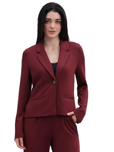 VERO MODA Womens Solid Single Breasted Blazer