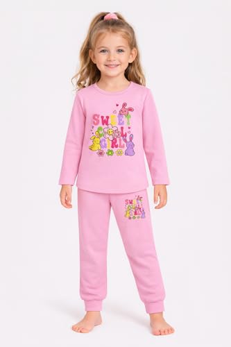 TS LAVI TAVI Cotton Clothing Set for Girls Dress Full Sleeve T-shirt Top and Pyjama (Pack of 3) (Combo 4, 3-4 year)