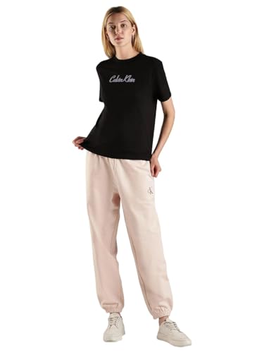 Calvin Klein Jeans Women's Regular Casual Pants (47B235G830-Pink_Silver Peony