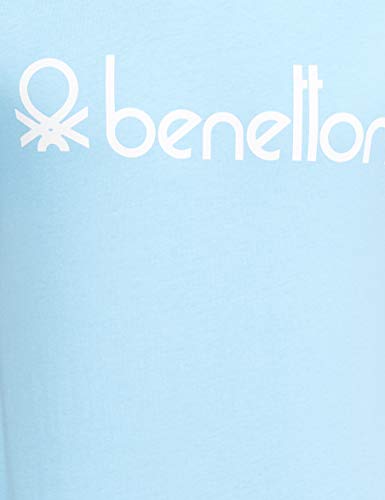 United Colors of Benetton Men's Slim T-Shirt (3099J7106I903_Sky Blue L)