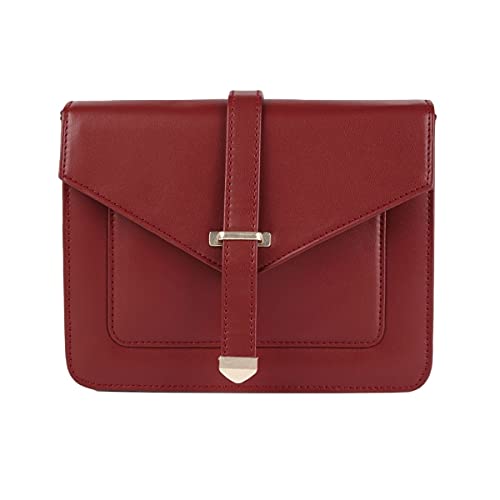 ACCESSHER stylish trendy Maroon Solid Sling Bag for girls and women