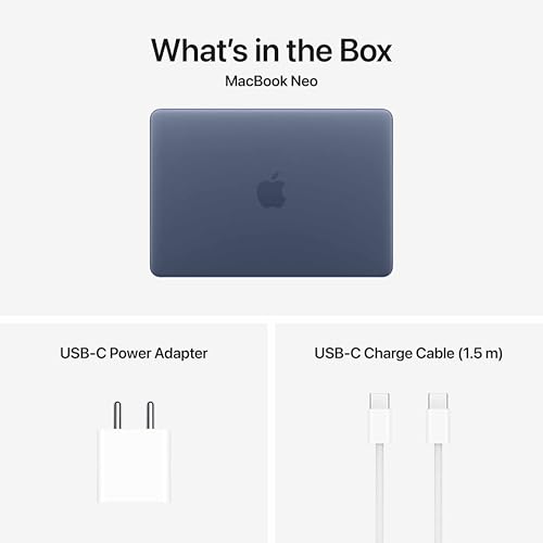 Apple 2026 MacBook Neo 13″ Laptop with A18 Pro chip: Built for AI and Apple Intelligence, Liquid Retina Display, 8GB Unified Memory, 256GB SSD Storage, 1080p FaceTime HD Camera; Indigo