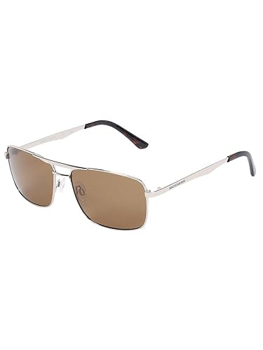 Skechers Men Aviator Silver Polarization Sunglasses, large
