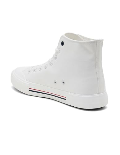 U.S. Polo Assn. Mens VLAIR 2.0 Mid Top Sneaker Off White