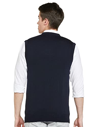 Monte Carlo V Neck Sweater for Men Dark Blue