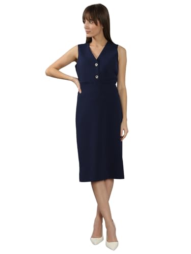 VERO MODA Women's Bodycon High-Rise Navy Blue Skirt
