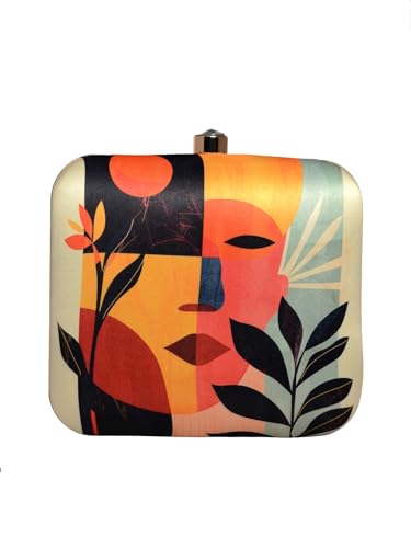 Artklim Abstract Art Printed Clutch