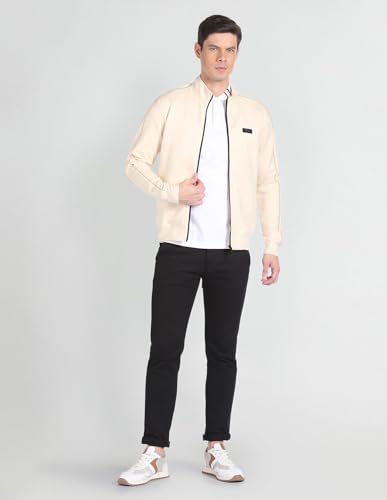 Arrow High Neck Panelled Sweatshirt Nude