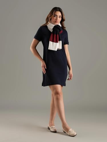 Tommy Hilfiger Cotton Crew Neck T-Shirt Dress Navy