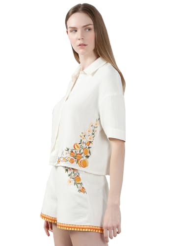 VERO MODA Women's Regular Fit White Shirt