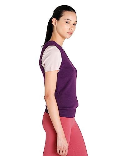 Puma Women's Cotton Sports Knitwear (82864708_Plum_Medium)