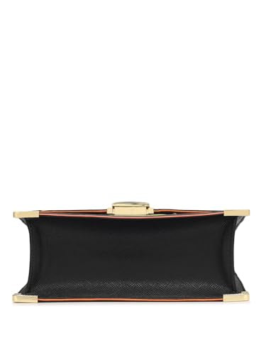 Da Milano Genuine Leather Black Shoulder Bag (00588B) (Small)