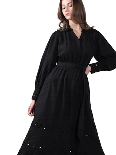 Vero Moda Women's Fit & Flare Black Dress