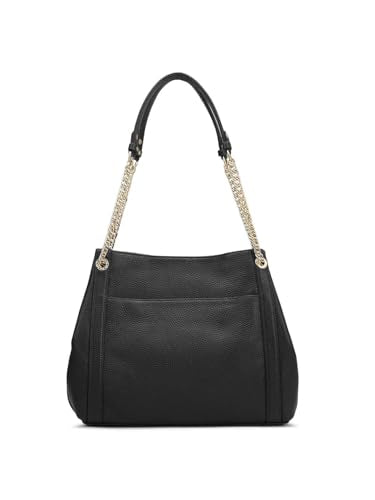 Da Milano Genuine Leather Black Hobo Bag (00846A) (Medium)