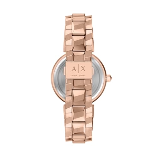 Armani Exchange Rose Gold Quartz Stainless Steel Watch AX4408